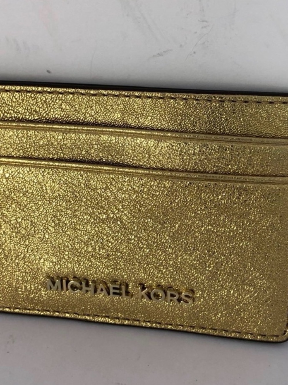 Michael Kors Gold Card Holder Wallet